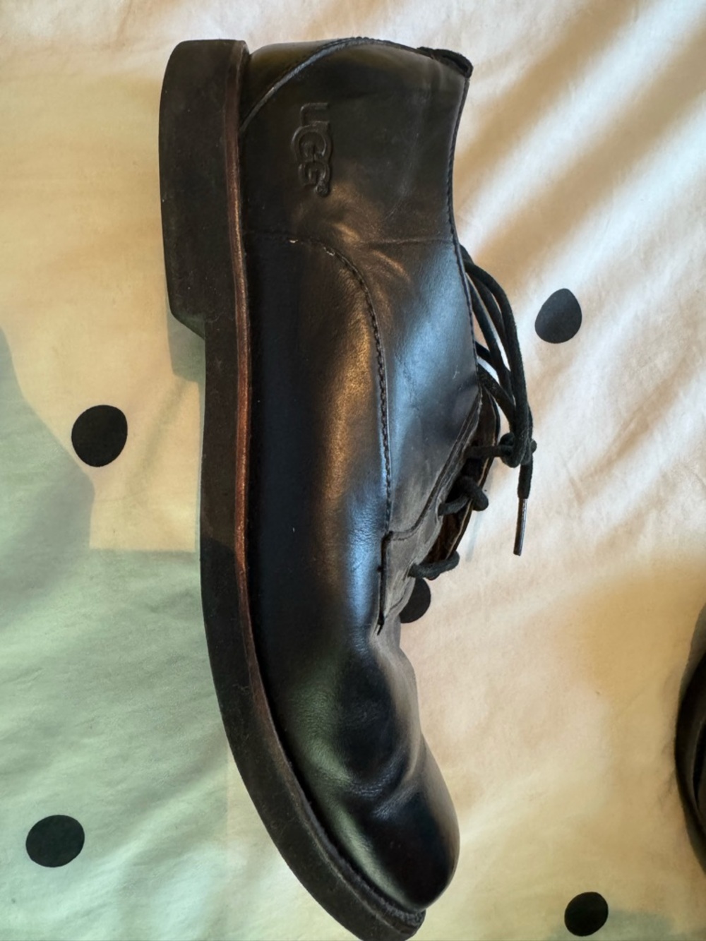 UGG Men's Black Leather Chukka Boot